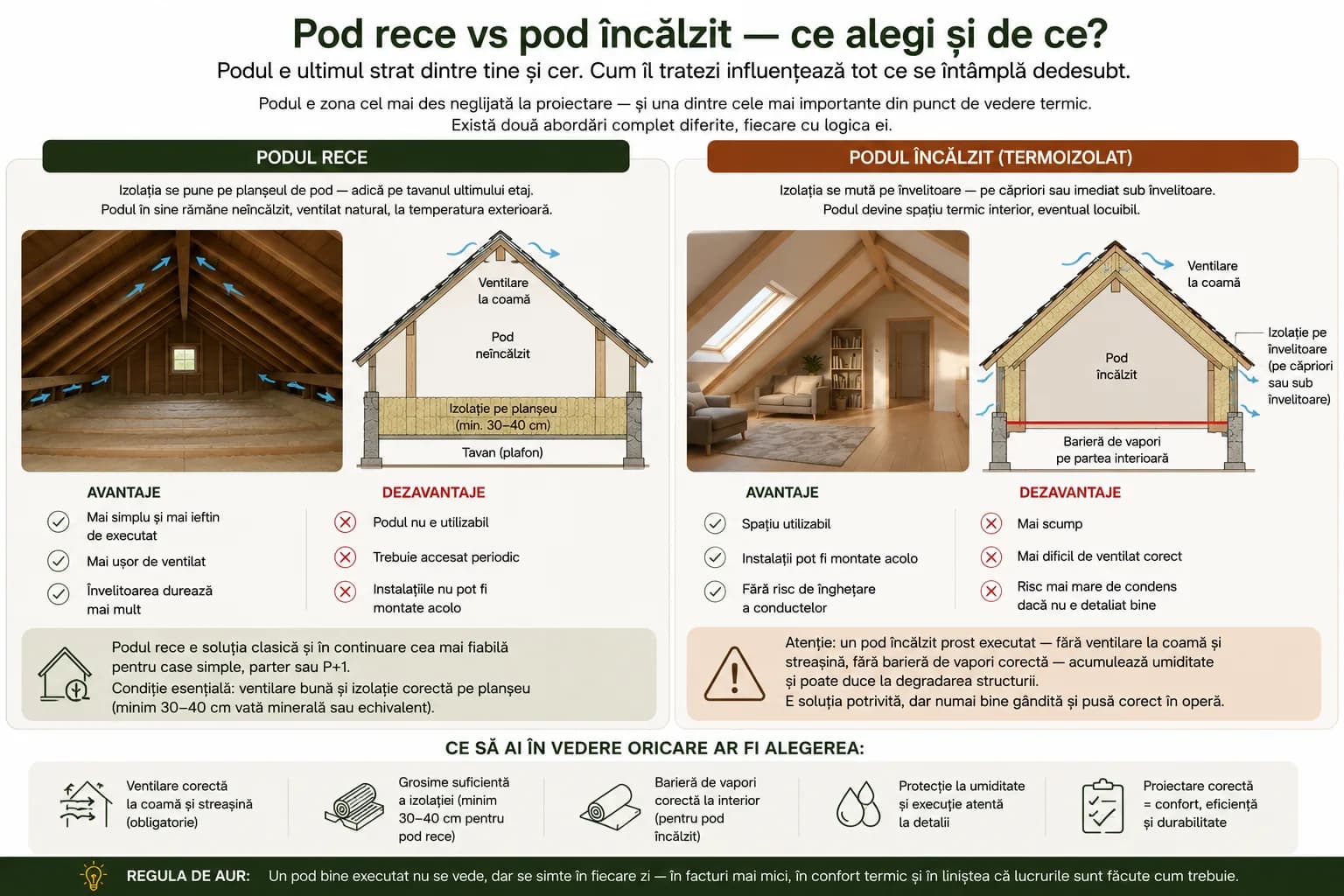 Pod rece vs pod încălzit - ce alegi și de ce?
